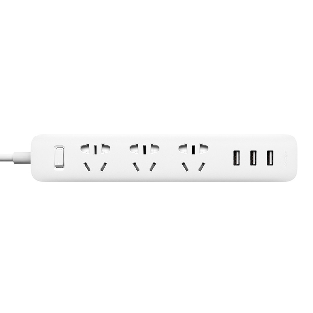 Xiaomi Mi Smart Power Socket Portable Strip Plug Adapter Fast Charging 3 USB Extension