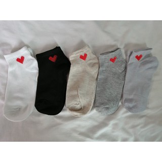 Vớ ngắn nữ trái tim -set 5 đôi