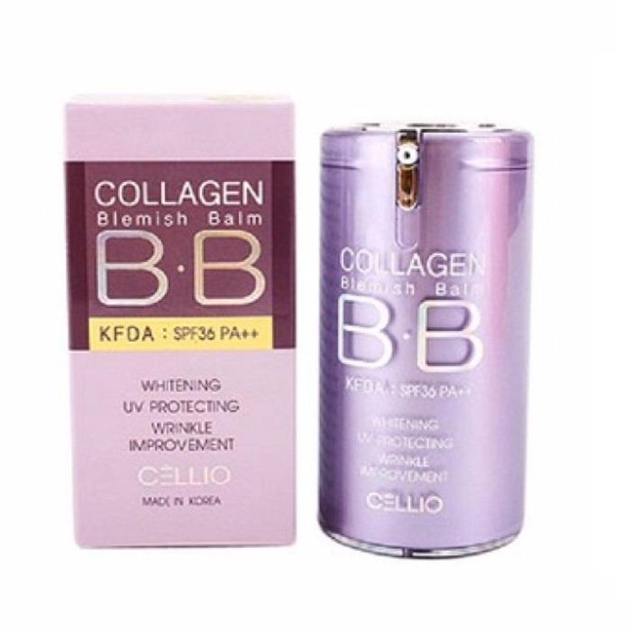 Kem nền BB Cellio Collagen SPF40 giúp trắng da và ngăn ngừa lão hóa 40ml - Màu 21