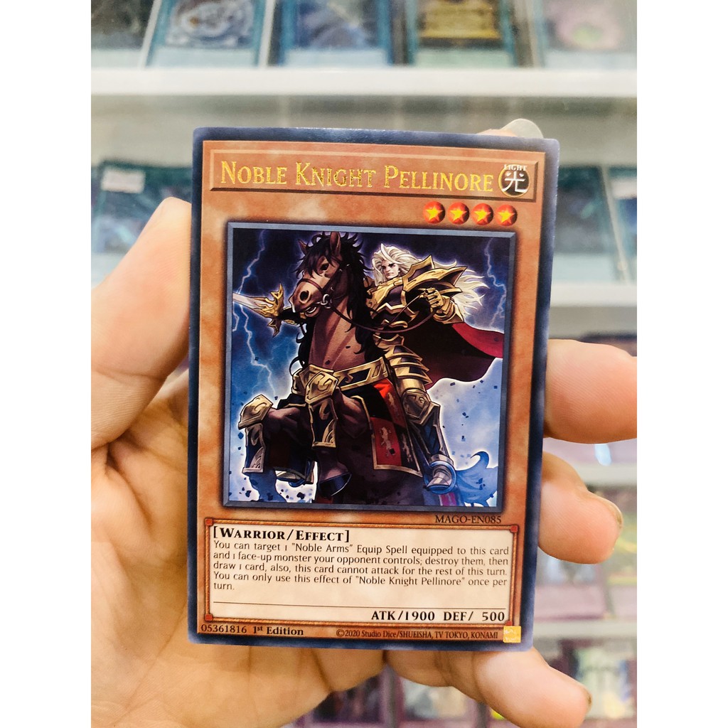 Thẻ Bài Lẻ YugiOh! Mã MAGO-EN085 - Noble Knight Pellinore - Gold-Letter Rare - 1st Edition