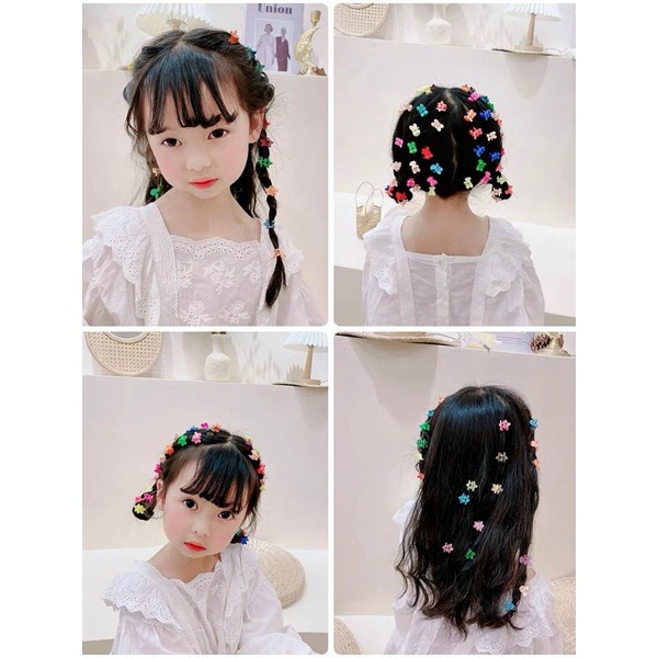 Set 50 Kẹp Tóc Nhí Nhiều Màu Dễ Thương Cho Bé