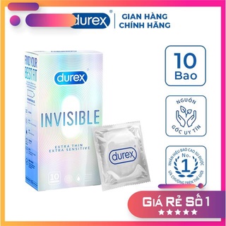 Bao cao su Durex invisible extra thin extra sensitive -Bao cao su Siêu mỏng 0.01mm- ThanhTungStore