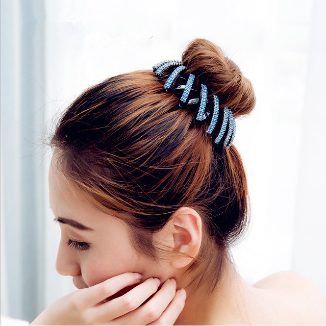 Kẹp búi tóc đính đá lấp lánh