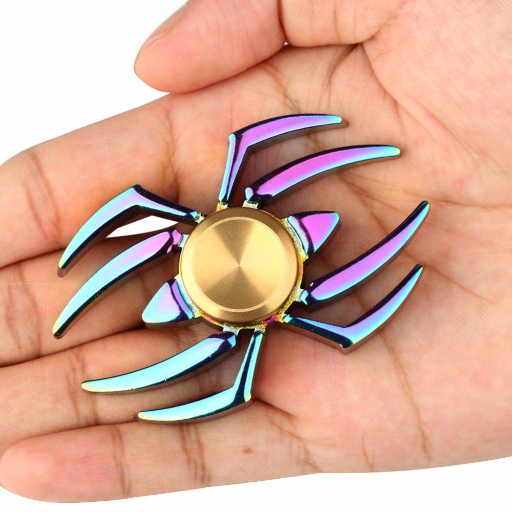 Đồ chơi con quay fidget spinner hình nhện màu độc đáo EDC ADHD