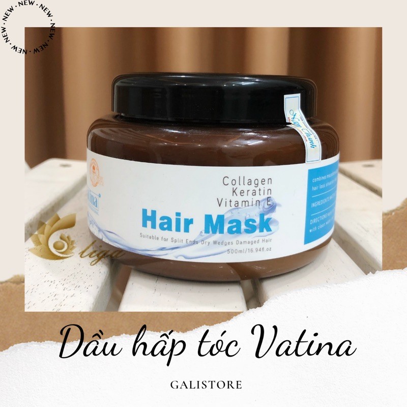 Dầu hấp tóc phục hồi Vatina t.p Keratin siêu dưỡng