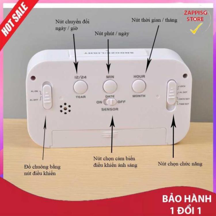 Sale ĐỒNG HỒ ĐỂ BÀN, KIÊM BÁO THỨC THÔNG MINH BH toàn quốc 1 đổi 1 tại Min Shop2000  - Bảo hành 1 đổi 1