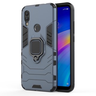 Ốp điện thoại kiểu giáp có nhẫn đỡ cho Xiaomi redmi 7 note 7 pro 6 6pro 5plus note 5