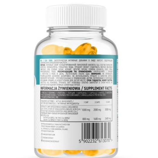 Viên Uống Giảm Mỡ Tự Nhiên Ostrovit Cla 1000Mg 180 Viên