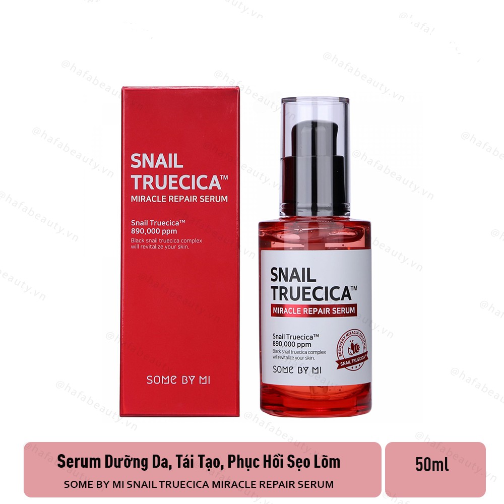 Tinh Chất Ốc Sên Dưỡng Phục Hồi Da, Mờ Thâm Sẹo Some By Mi Snail Truecica Miracle Repair Serum 50ml