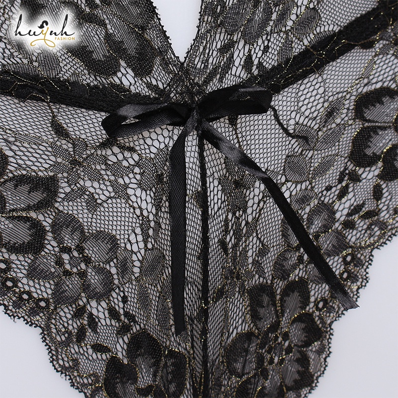 Đồ Ngủ Bodysuit Ren Ánh Kim Hở Lưng Sexy Gợi Cảm - B32