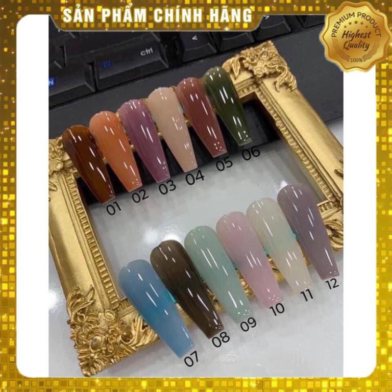 nail hàng xịn sơn gel thạch BoBo 12 màu