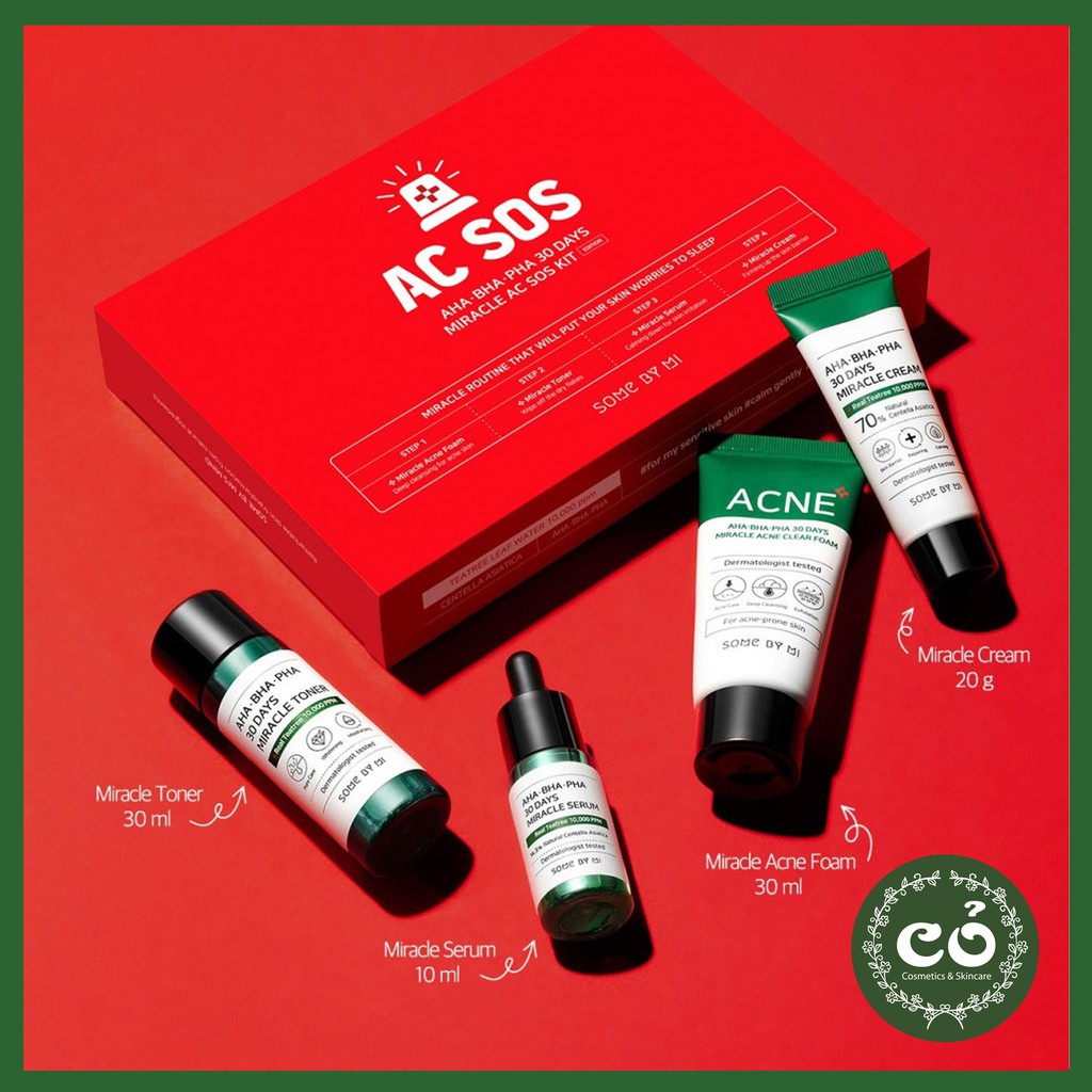 Bộ Kit Dưỡng Some By Mi Miracle AC SOS Kit (4 món)