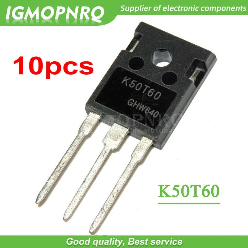 10 chiếc K50T60 IKW50N60T 50N60 TO-247 50A 600V IGBT bóng bán dẫn mới nguyên bản