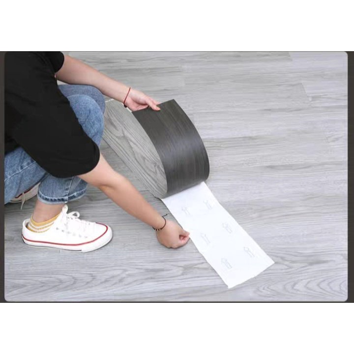 Trải Sàn Nhựa Giả Gỗ Sẵn Keo Tự Dán