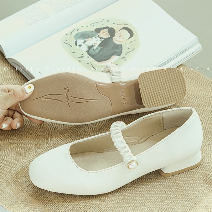 [Mã OLIVEAXT giảm 15k] - Giày búp bê vintage, giày bệt nữ, giày vintage Mary Jane | BigBuy360 - bigbuy360.vn