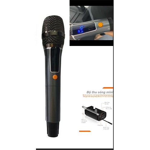 Micro UHF  BOD   - Mic Không Dây   1 mic XỊN