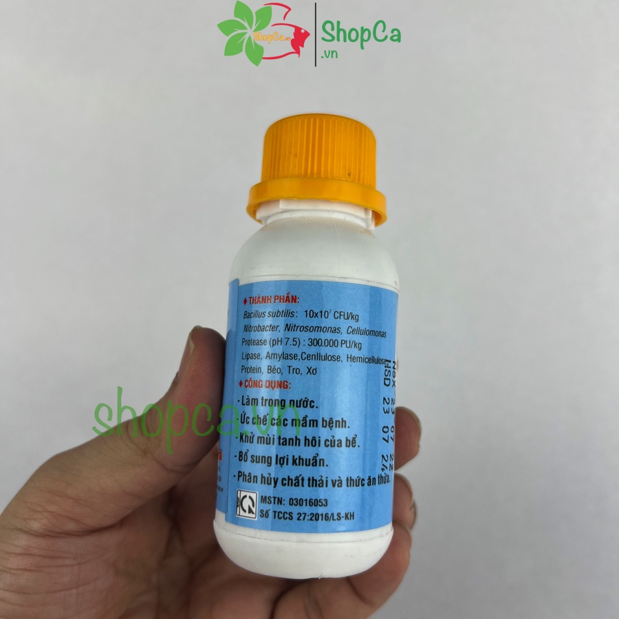 Men vi sinh trong nước dạng bột COMPOZYME 20g cho hồ cá, bể cá vệ sinh làm sạch hồ