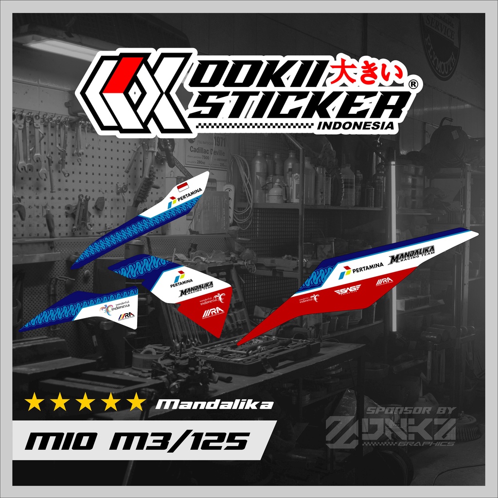 Mio M3 Miếng Dán Decal Sọc Mio M3 / Mio Z / Mio 125 Mandalika OOKII