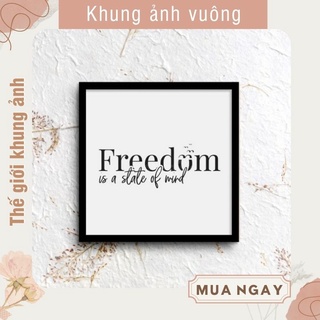 Khung ảnh đẹp cỡ vuông 20x20 - khung treo tường độc đáo kèm đinh móc treo dễ dàng lắp đặt