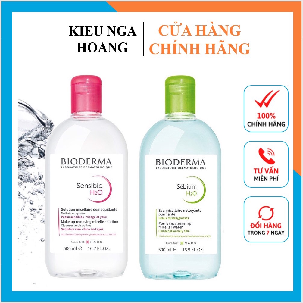 [Chuẩn auth] Nước Tẩy Trang Bioderma Hàng Pháp 500ml – Date Xa