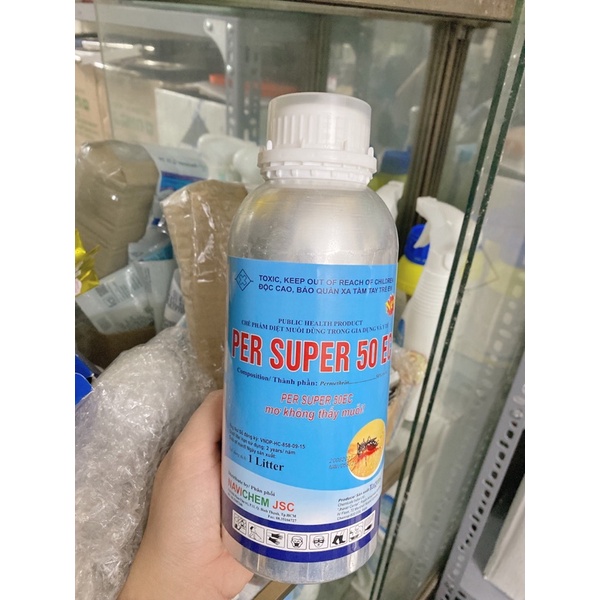 Thuốc muỗi nhúng màn - chai nhôm PER SUPER 50EC (mẫu cũ)