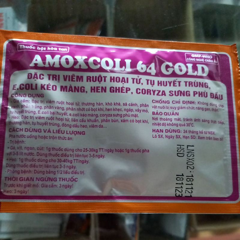 Amoxcoli 64 gold 10g
