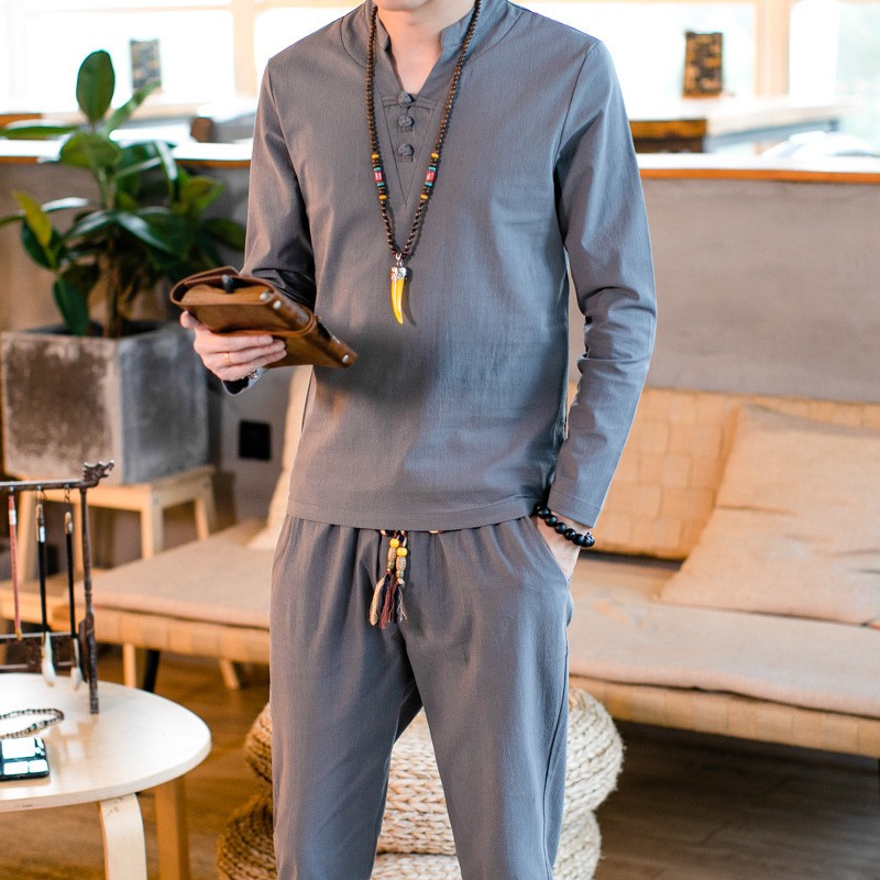 [XẢ KHO GIÁ HỦY DIỆT]  Bộ dài tay dài chất đũi, ĐŨI TỰ NHIÊN thoải mái vô cùng, Nhìn là yêu mặc là thích | BigBuy360 - bigbuy360.vn