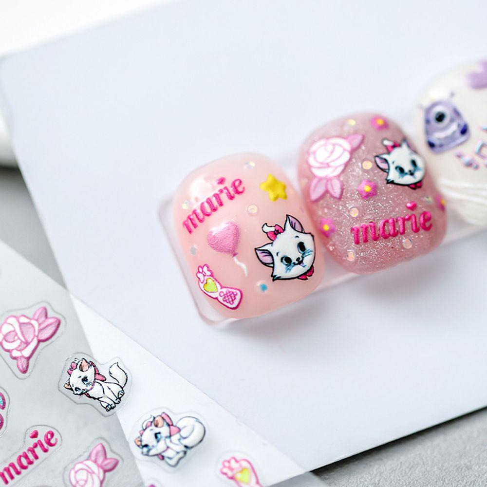Miếng Dán Trang Trí Móng Tay Tự Dính Họa Tiết Hoạt Hình Dễ Thương