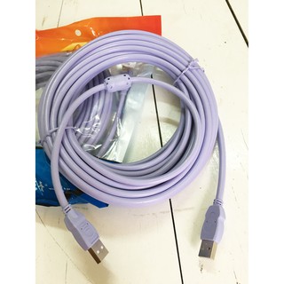Cáp USB 2.0 2 đầu đực dài 10m (tím)