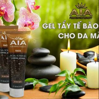 gel tẩy tế  bào chết cho mặt face coffee AIA an toàn cho da