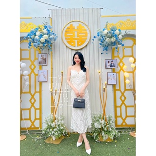 Váy body nhúm xếp ly ngực