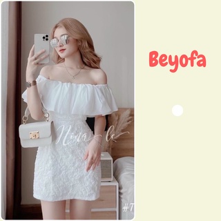 Đầm nữ ôm body trễ vai bèo dáng ngắn - Váy nữ trễ vai ngực bèo sang chảnh