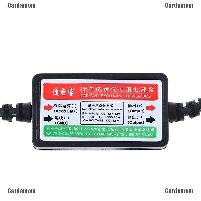 (hàng Mới Về) Bộ Dây Cáp Usb Mini Cho Máy Quay Hành Trình Dvr 12v / 24v Sang 5v Cho Xe Hơi | BigBuy360 - bigbuy360.vn