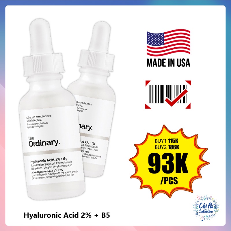Tinh Chất Cấp Nước Tinh Chất The Ordinary Hyaluronic Acid 2% B5 Serum 30ml