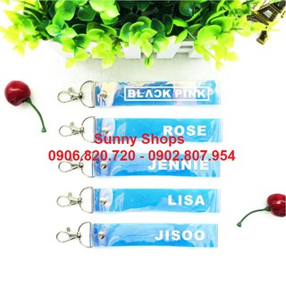 Nametag Strap nhóm Blackpink màu hologram và hồng
