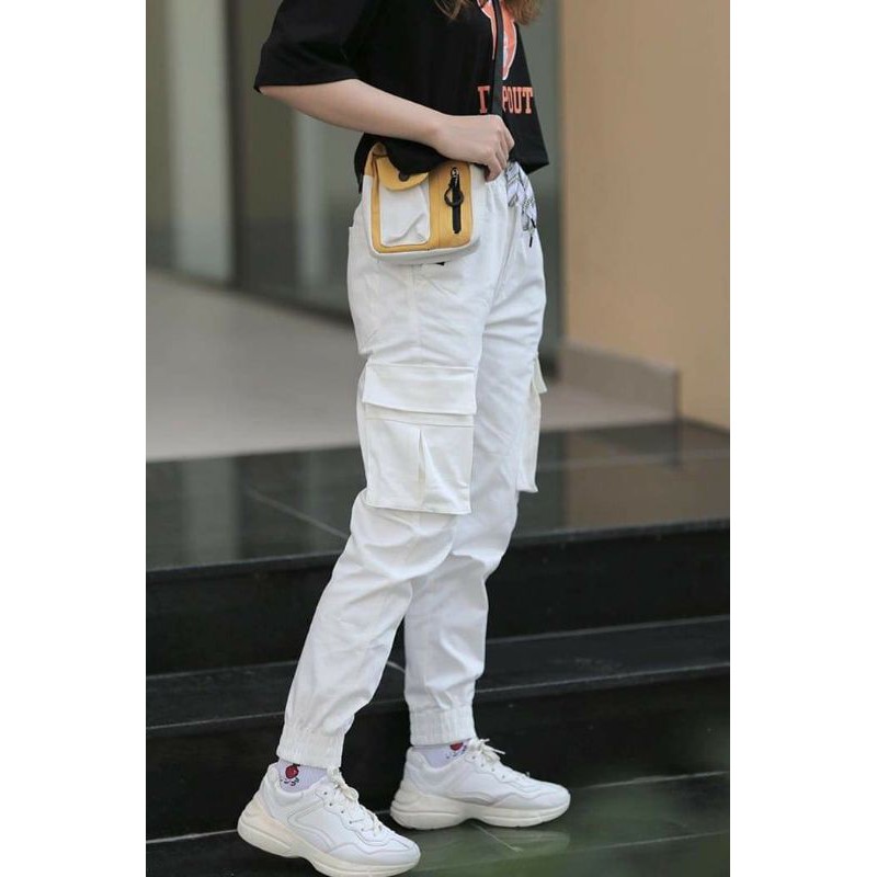 Quần Jogger Kaki TÚI HỘP WHITE , MADE BY F.O.F