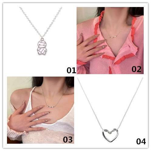 Vòng cổ Thép Titan Mặt Hình Chữ Love Thời Trang Dành Cho Nữ