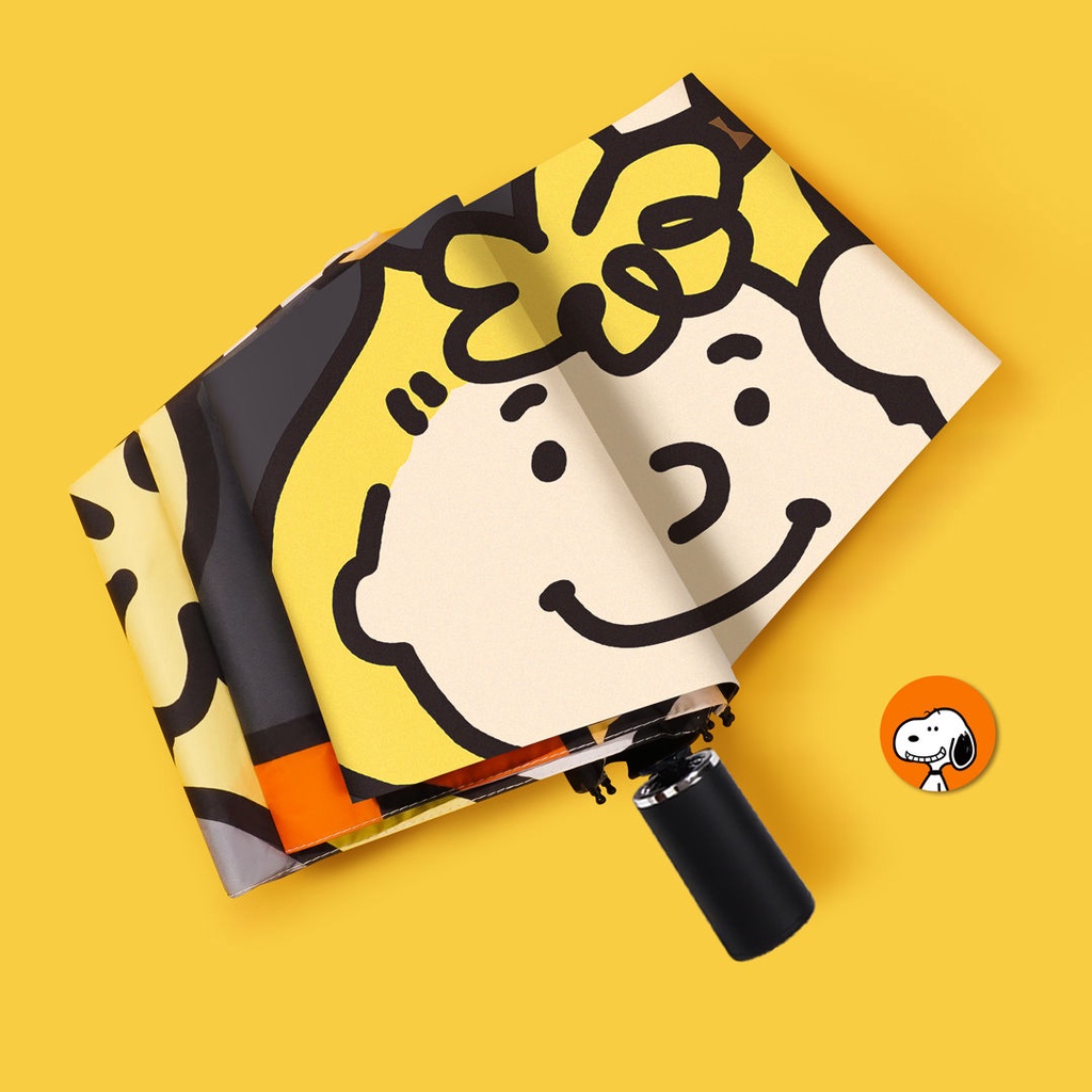Dù Xếp Tự Động Mini Chống Nắng Chống Tia UV In Họa Tiết Snoopy