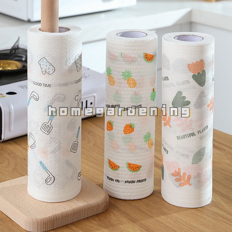 Cuộn 50 Khăn Lau Chén Dĩa Dùng Một Lần Tiện Dụng