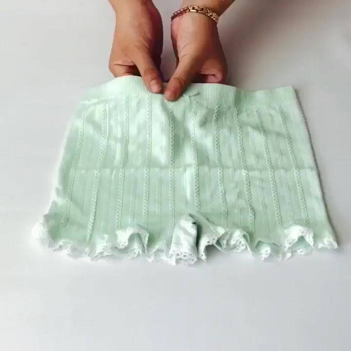 Quần mặc trong váy cotton dệt gân, Quần đùi mặc váy đính nơ túi zip cao cấp SAVILL V450 | BigBuy360 - bigbuy360.vn