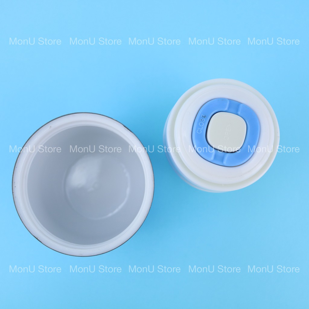 Bình giữ nhiệt nắp xoay có dây xách hình DORAEMON DOREMON dễ thương chất liệu inox 304 an toàn MON0195 TooYoo