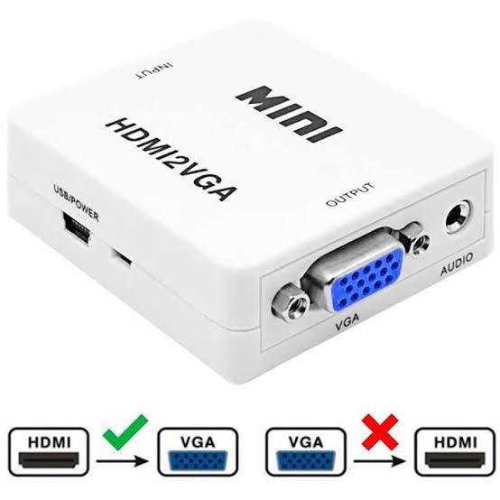 Hộp Chuyển Đổi Hdmi Sang Vga Mini Full Hd 1080p Hdmi2vga