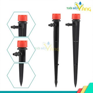 20 que tưới nhỏ giọt 8 tia có chân đầu béc phun điều chỉnh được