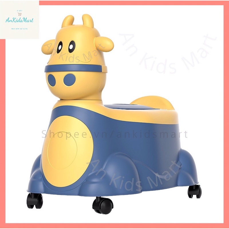 Bô vệ sinh cao cấp cho bé hình chú trâu siêu xinh