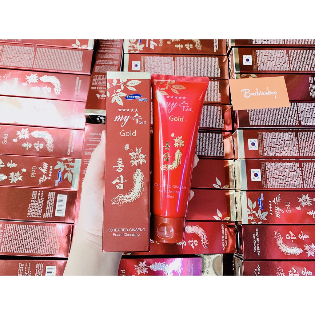 Sữa Rửa Mặt Hồng Sâm Đỏ My Gold Korea Red Ginseng Foam Cleansing