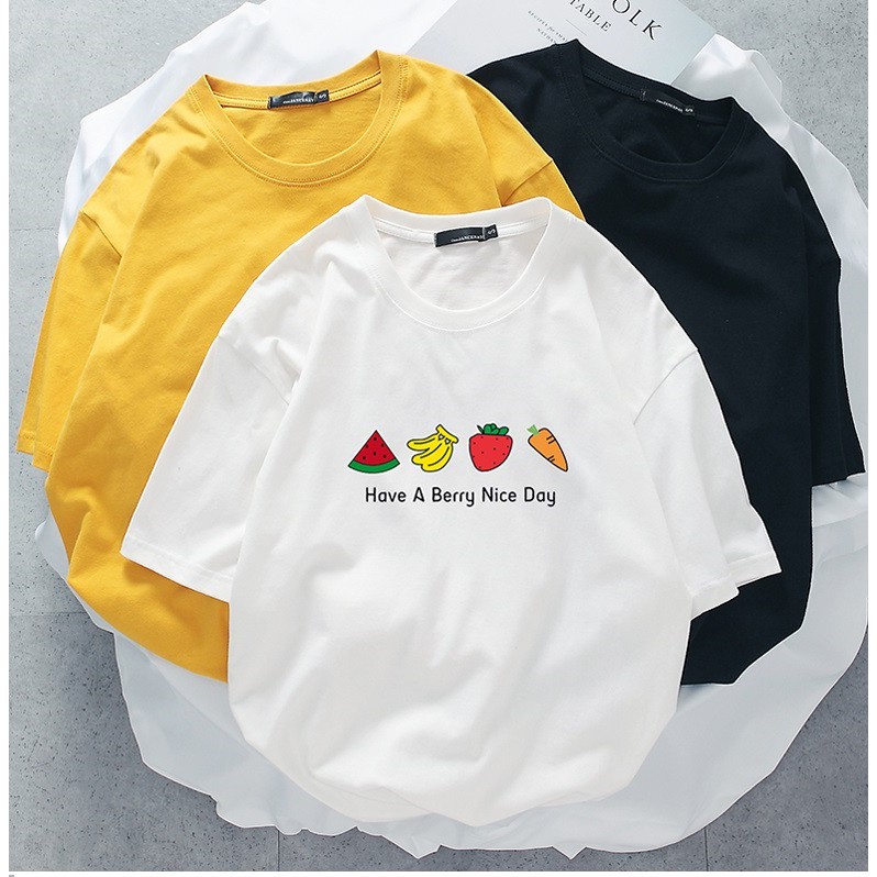 Áo phông thun tay lỡ form rộng Unisex Oversize - Từ 35-65kg