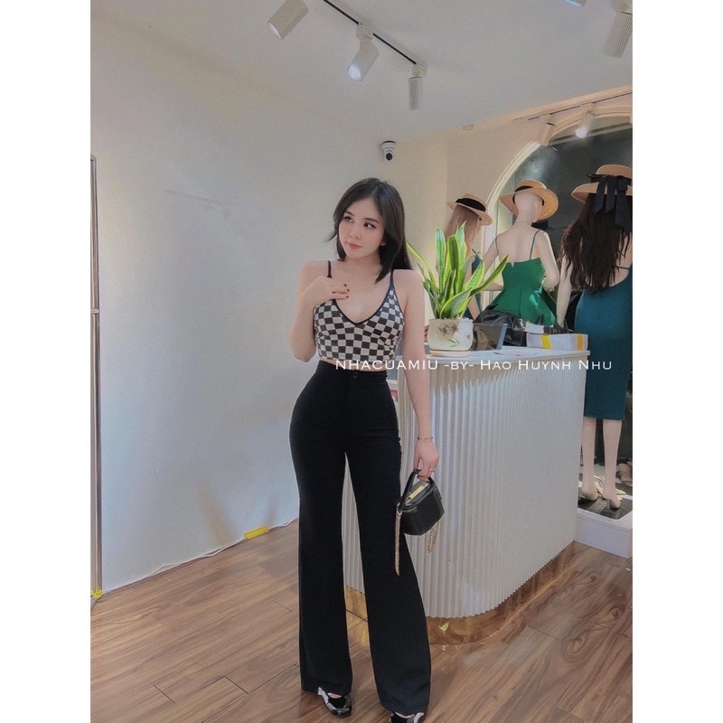 Áo dây caro ôm sexy độc đáo CR7