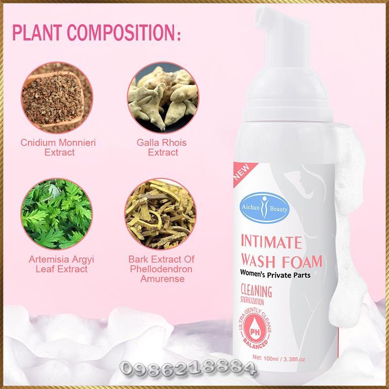 Dung dịch vệ sinh vùng kín dạng bọt Aichun Intimate Wash Foam cân bằng độ PH A4726