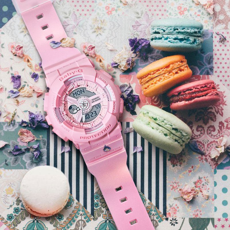 Đồng hồ nữ dây nhựa Casio Baby-G chính hãng BA-110-4A1DR (43mm) - bảo hành 5 năm