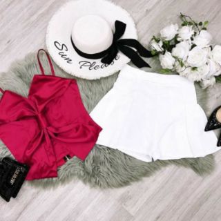 Sét áo phi nơ to quần xếp ly